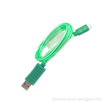 8-pin hot selling high quality LED through cable for iPhone 5(1M)